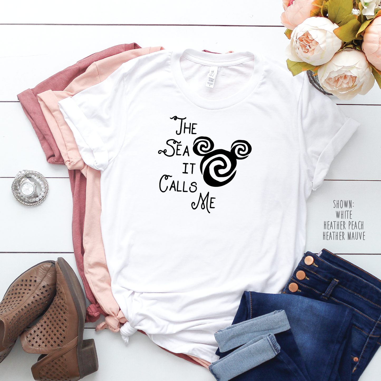 The Sea It Calls Me - Unisex Disney Moana Shirt