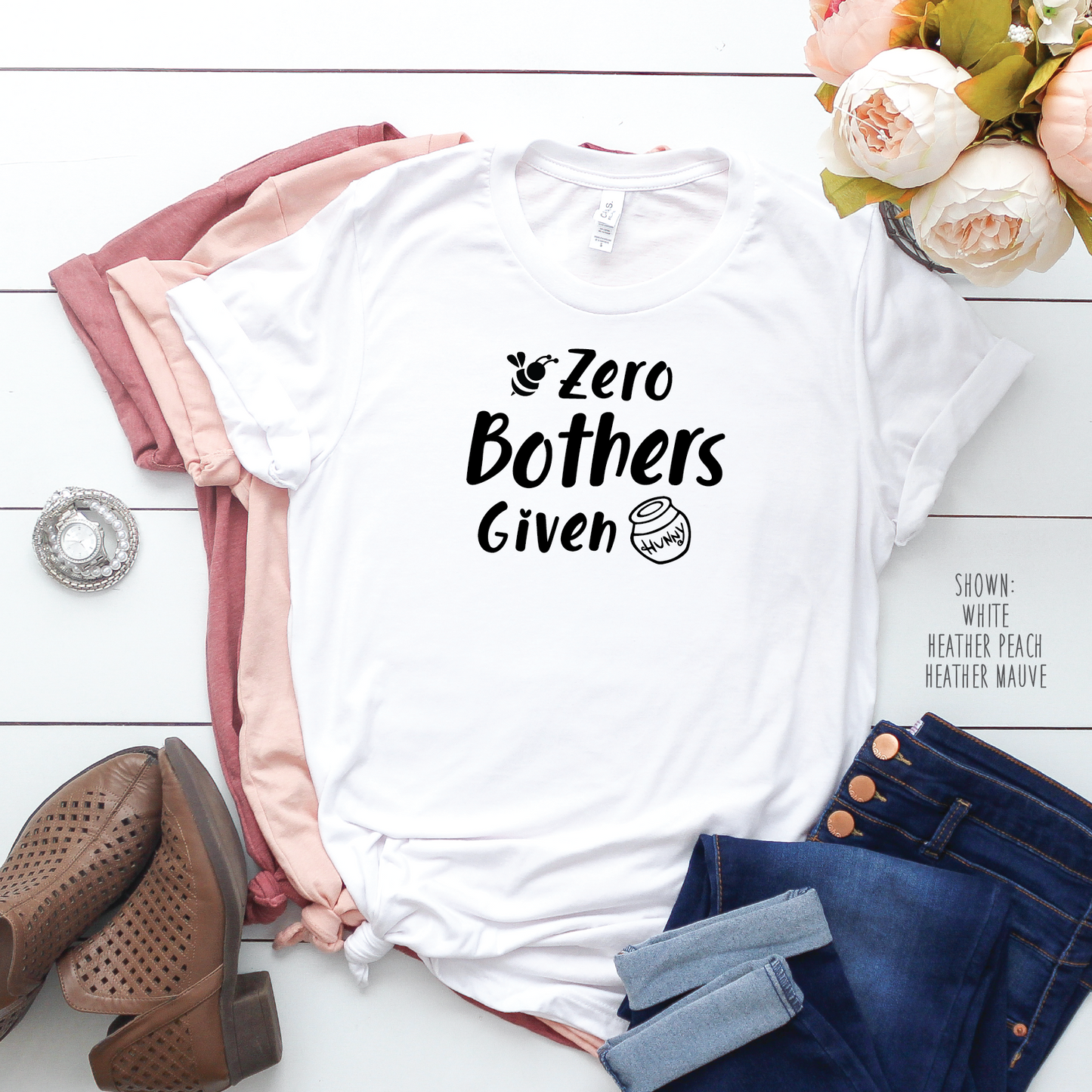 Zero Bothers Given (Winnie the Pooh) - Unisex Disney Shirt