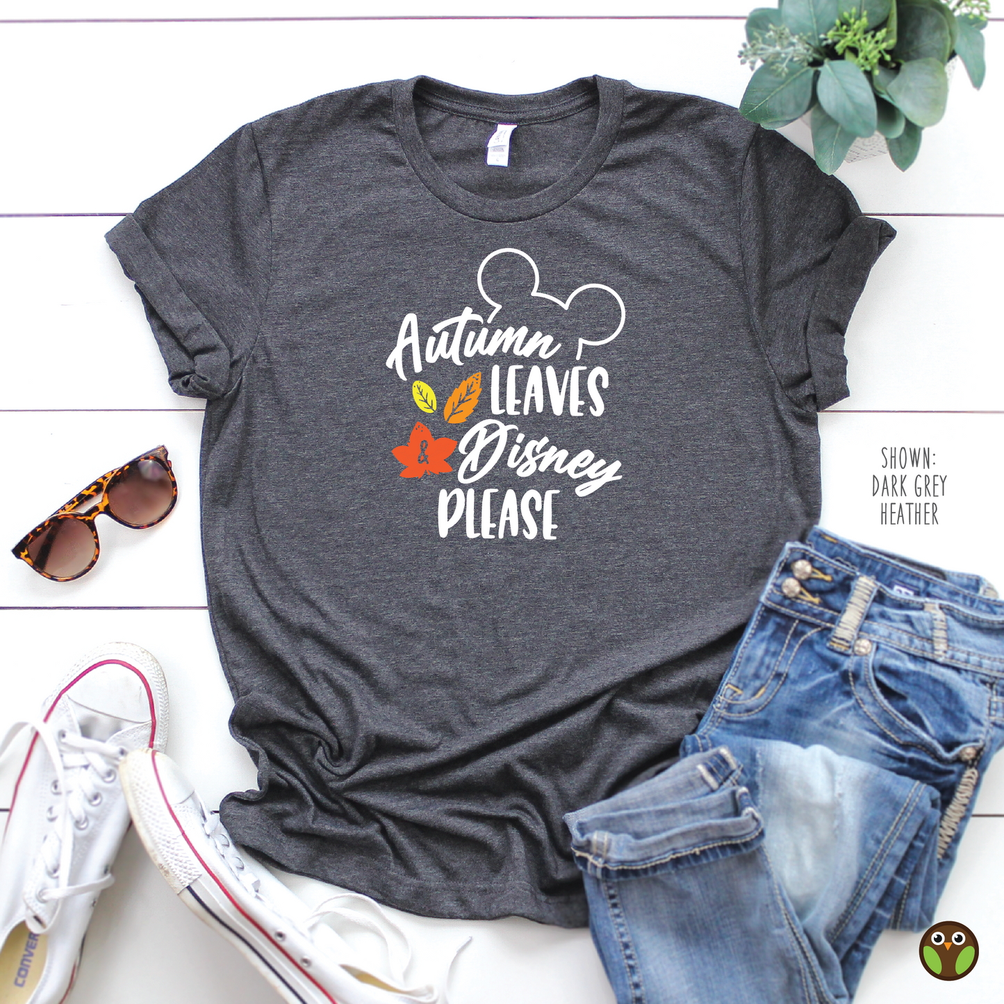 Autumn Leaves and Disney Please - Unisex Disney/Fall/Autumn Shirt