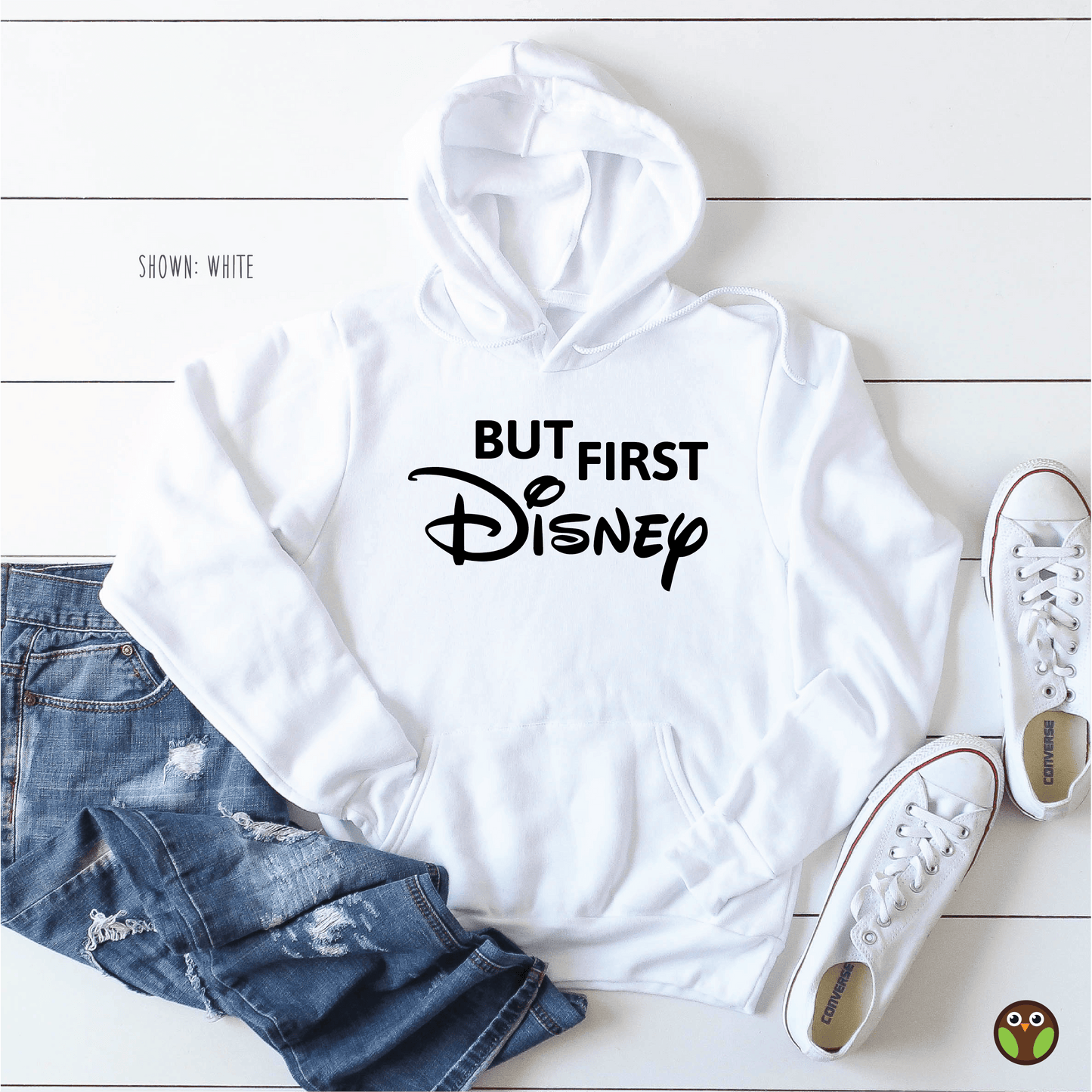 But First Disney - Unisex Disney Pullover Hoodie