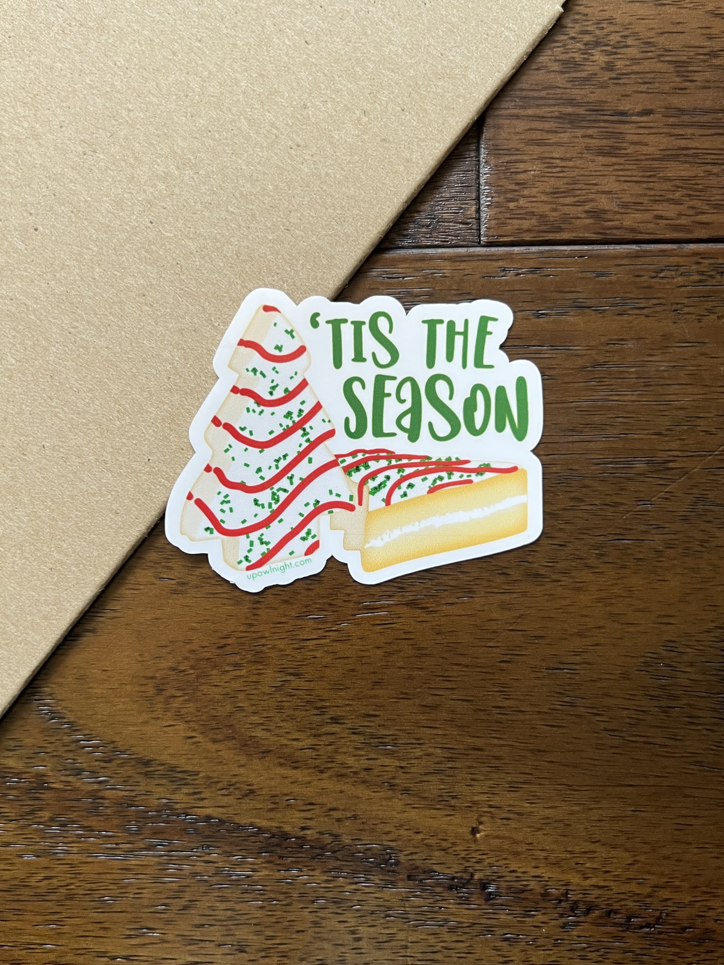'Tis The Season - Little Debbie Christmas Tree Cake Vinyl Sticker