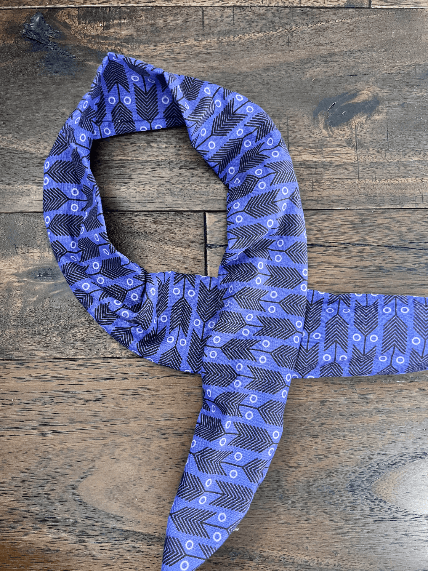 Purple Chevron Arrows - Wired Head Wrap