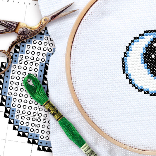 Cross Stitch Pattern - Blue Moon (PDF)