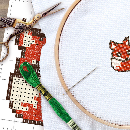 Cross Stitch Pattern - Fox (PDF)