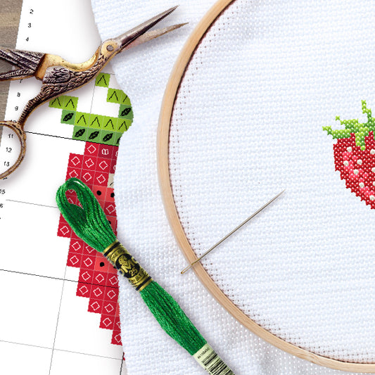 Cross Stitch Pattern - Mini Strawberry (PDF)
